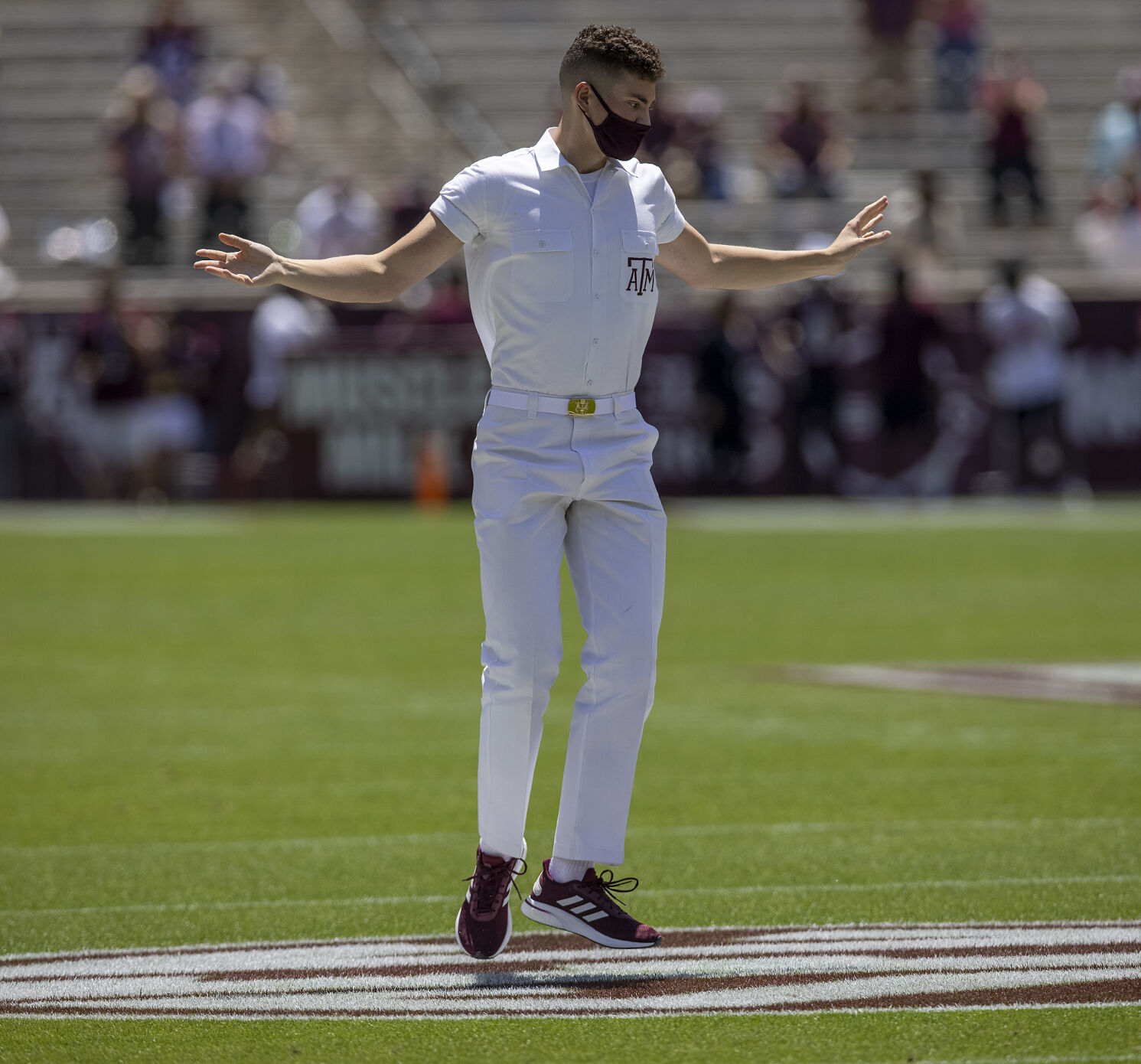 Maroon & White
